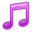 Music Note Pink icon